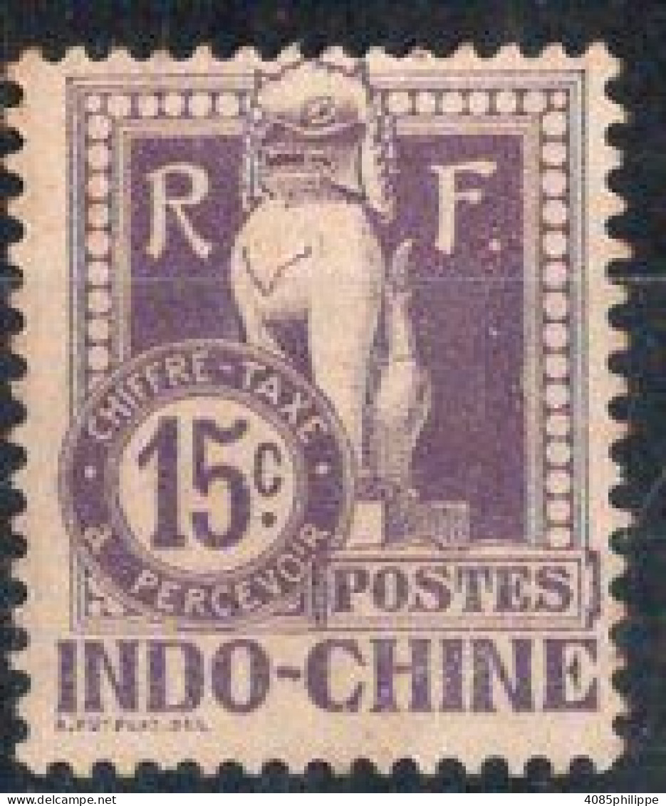 INDOCHINE Timbre-Taxe N°9* Neufs Charnières TB Cote : 4€75 - Portomarken