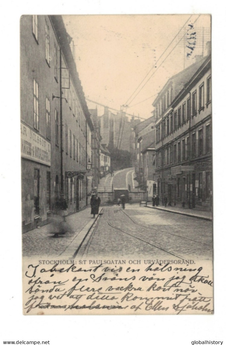 DH1640 - SWEDEN - STOCKHOLM - St. PAULSGATAN OCH URVÄDERSGRAND - Suecia