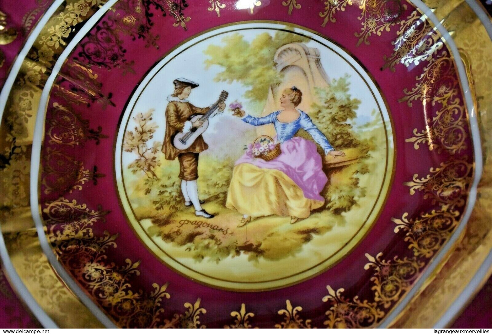 E2 Milieu De Table En Porcelaine - DW - Décor Romantique Francais - Sonstige & Ohne Zuordnung