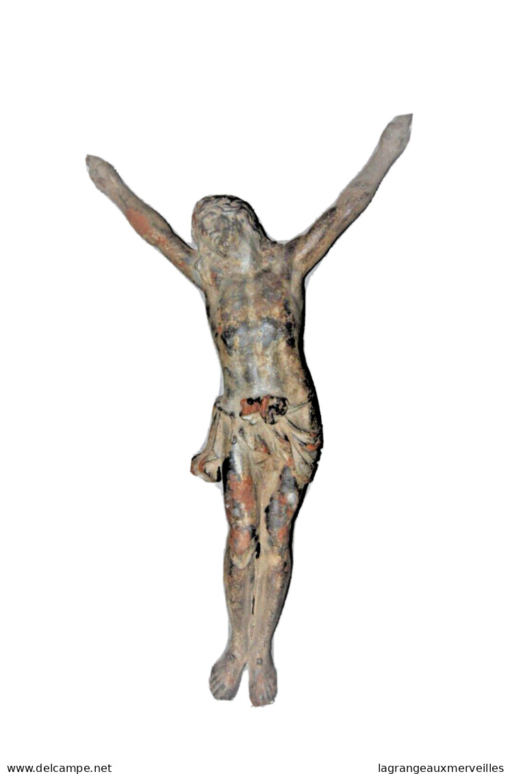 E2 Objet Religieux - Christ Sur La Croix - Church - Pièce Exceptionnel Crucifix - Très Lourd - Art Religieux