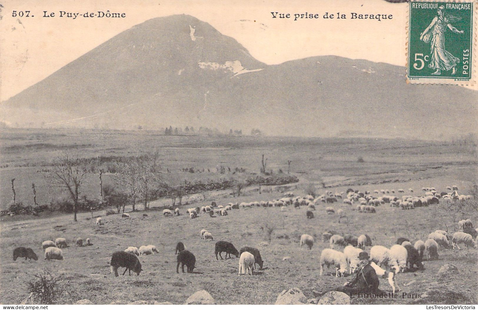 FRANCE - Le Puy De Dome - Vue Prise De La Baraque - Moutons - Carte Postale Ancienne - Autres & Non Classés