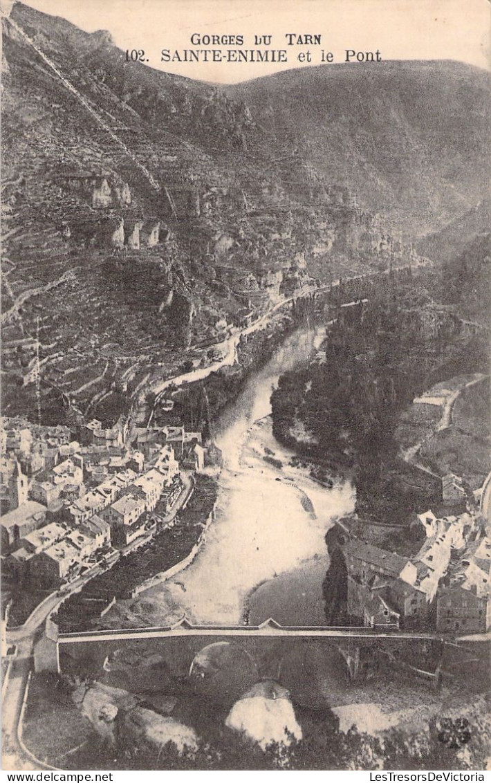 FRANCE - Sainte Enimie Et Le Pont - Gorges Du Tarn - Lozere - Carte Postale Ancienne - Andere & Zonder Classificatie