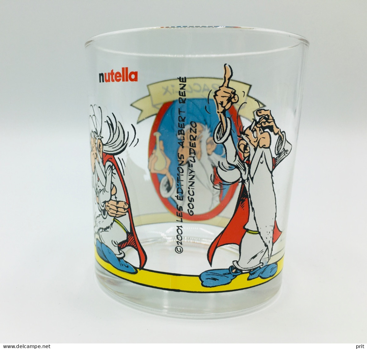 Miraculix Asterix Nutella Limited Edition Glass Jar 2001 Les éditions Albert René Goscinny-Uderzo - Nutella