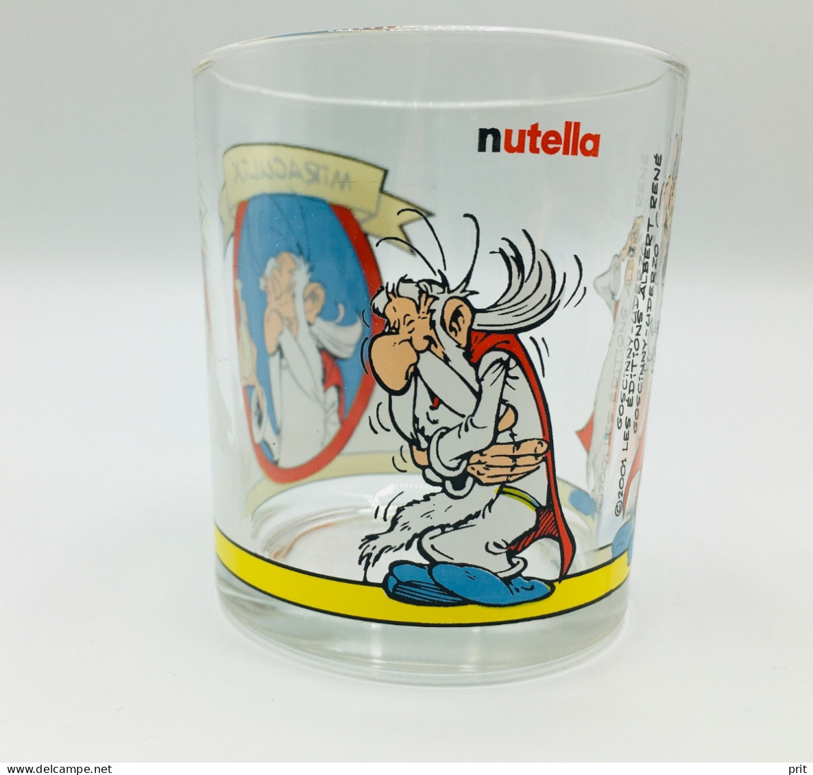 Miraculix Asterix Nutella Limited Edition Glass Jar 2001 Les éditions Albert René Goscinny-Uderzo - Nutella