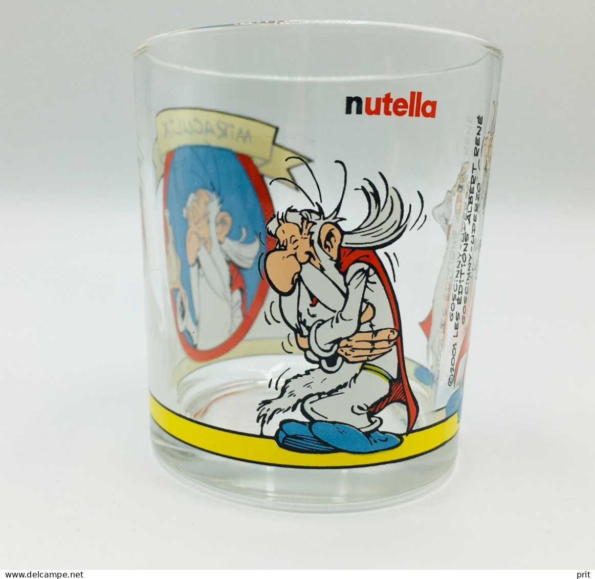 Miraculix Asterix Nutella Limited Edition Glass Jar 2001 Les éditions Albert René Goscinny-Uderzo - Nutella
