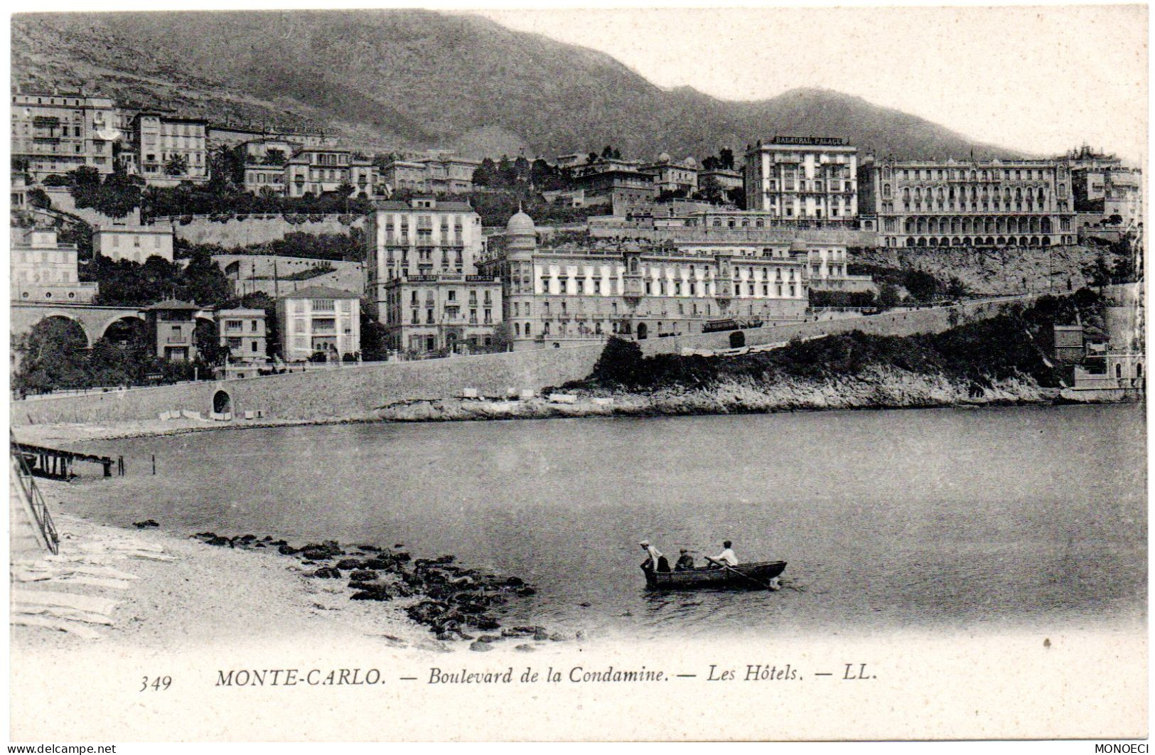 MONACO -- MONTE CARLO -- CPA -- Boulevard De La Condamine - Les Hôtels - La Condamine