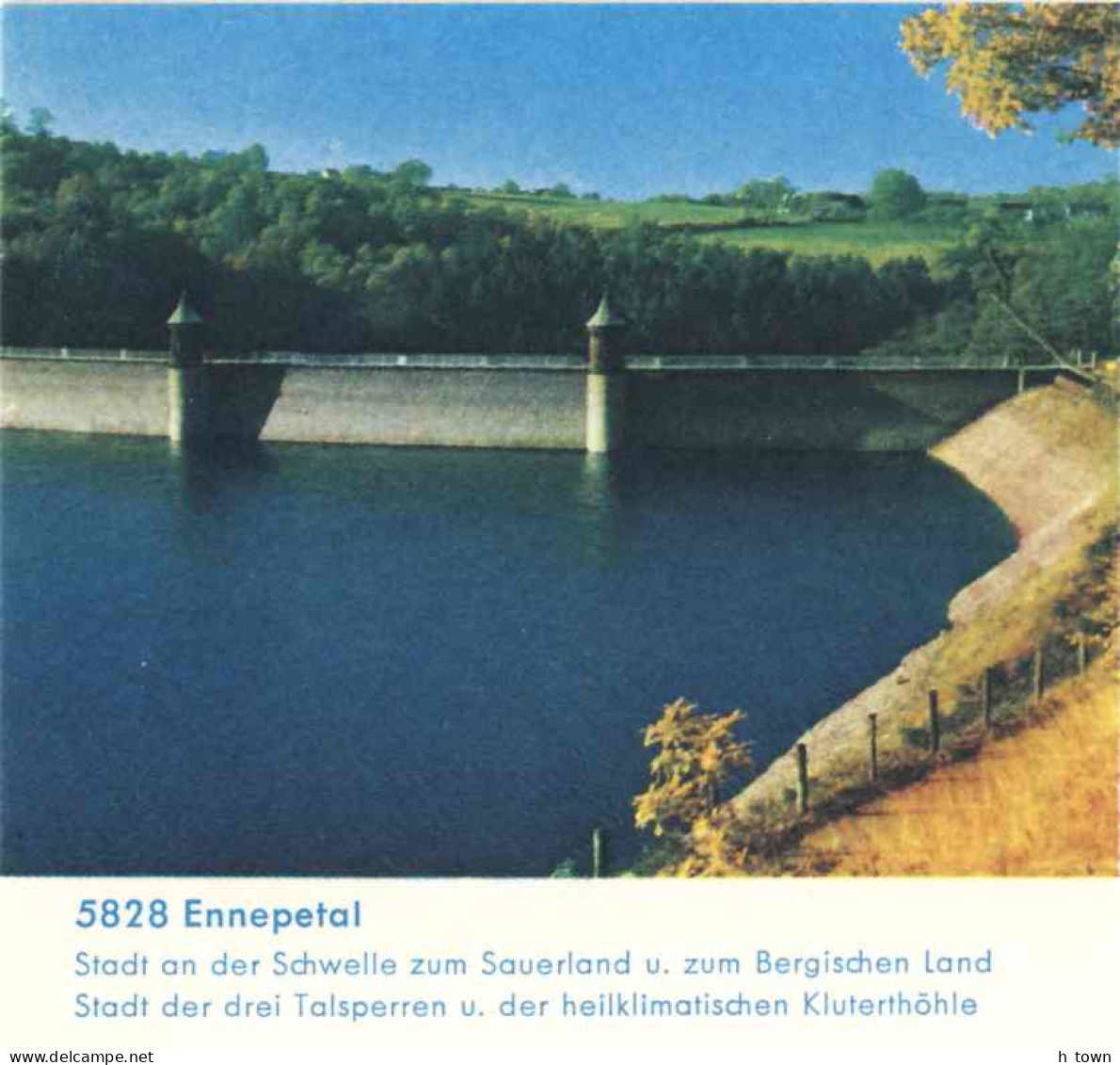 721  Barrage: Entier Postal (c.p.) D'Allemagne, 1974  -  Dam, Lake Stationery Postcard From Germany. Ennepetal - Elektriciteit