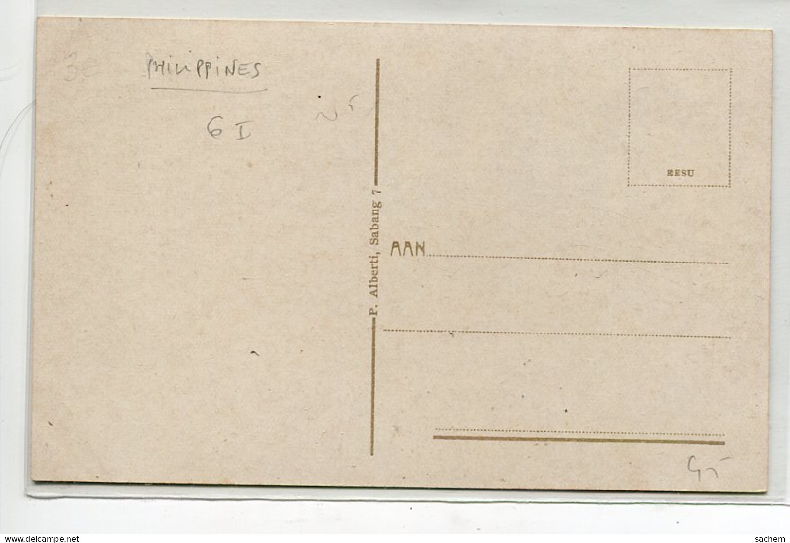 PHILIPPINES SABANG Usine Fabrique Kolensteiger   Editeur P Alberti      D20 2019  - Philippines