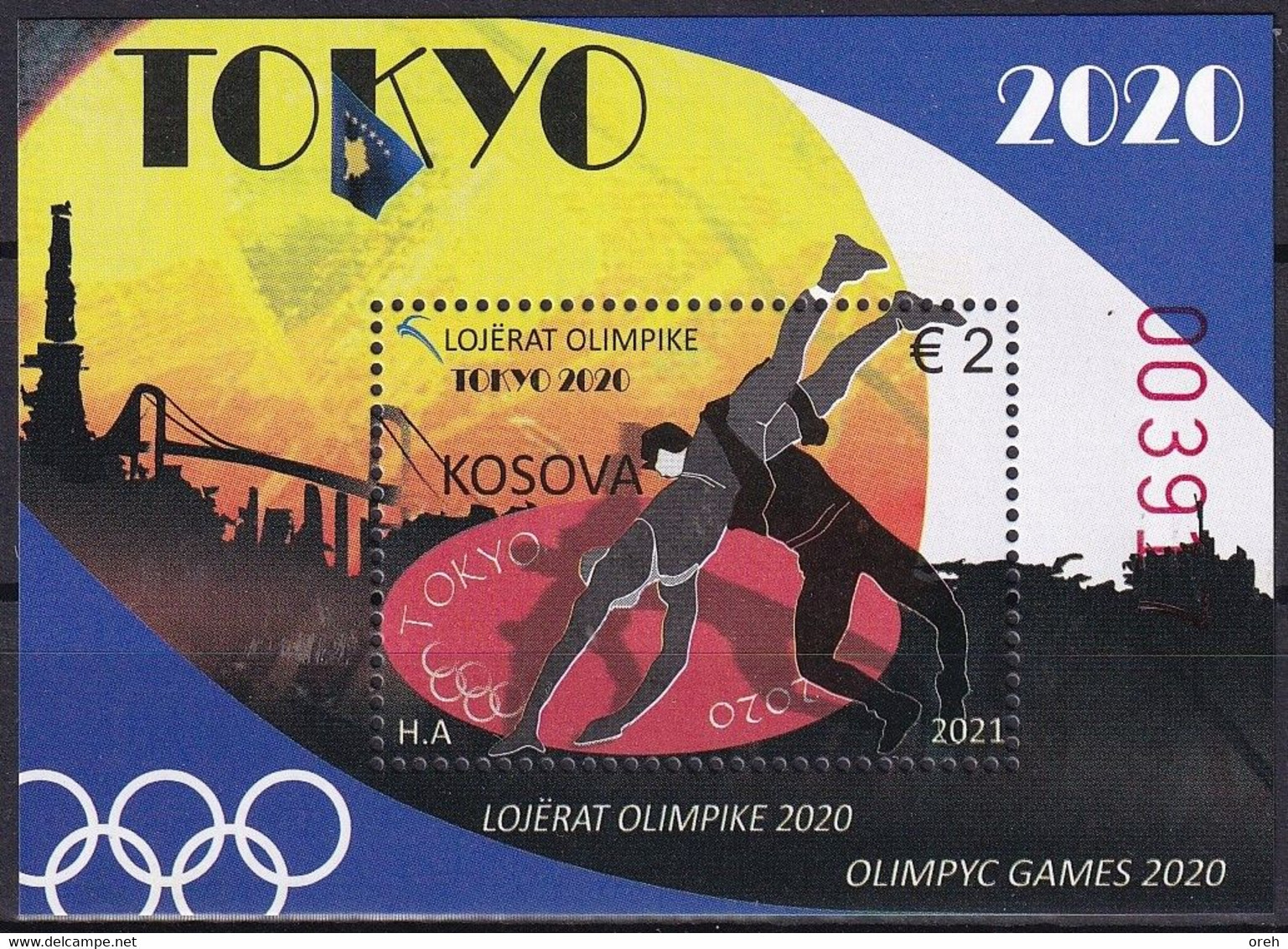 KOSOVO 2021,OLYMPIC GAMES 2020,SPORT,BLOCK,MNH - Verano 2020 : Tokio