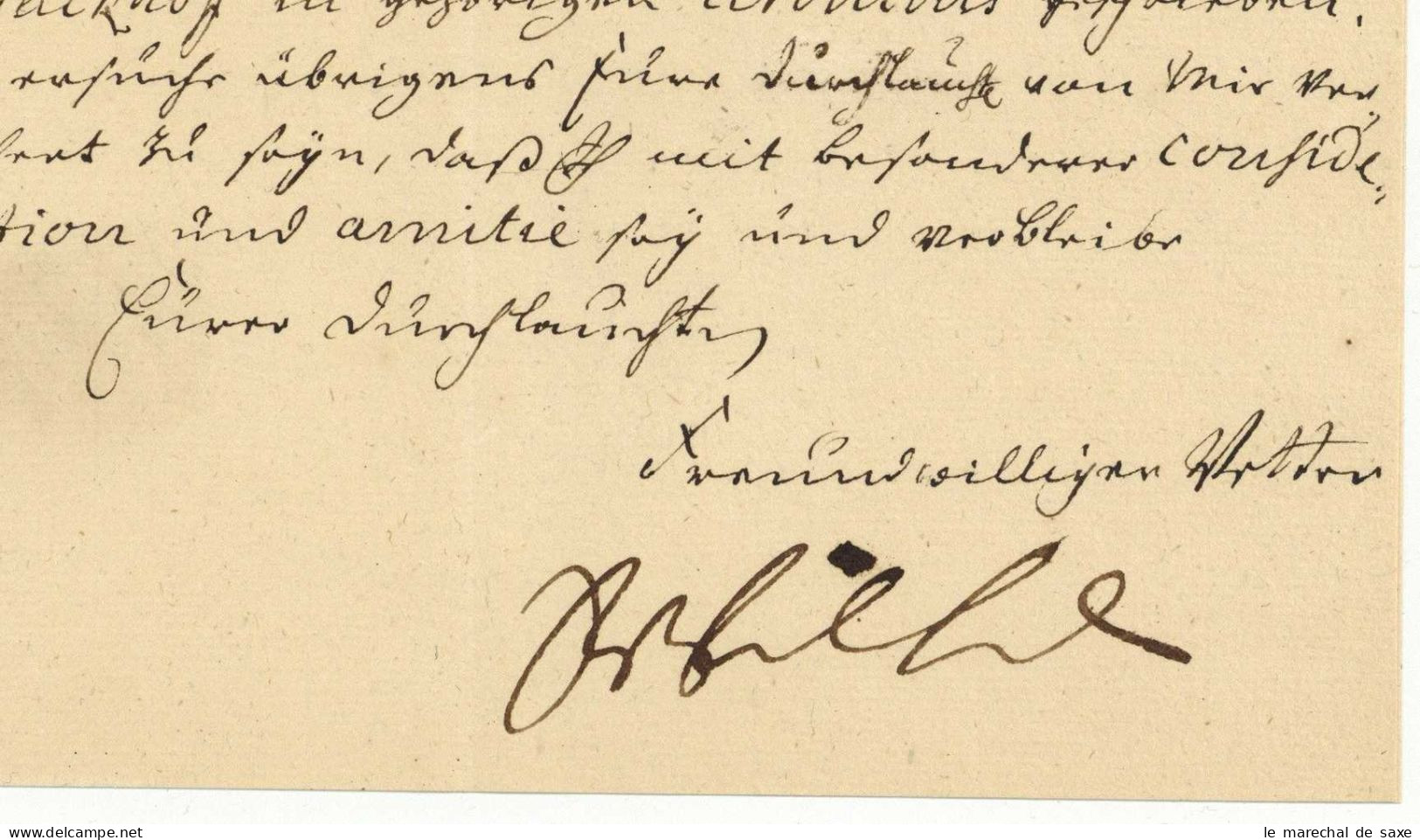 Preußen Soldatenkönig Friedrich Wilhelm I. (1688-1740) Rekruten Potsdam Autograph Anhalt-Zerbst 1736 - Familles Royales