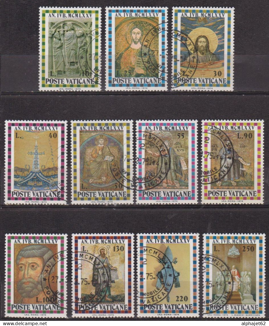 Année Sainte - VATICAN - Mosaiques  - N° 582 à 592 - 1975 - Used Stamps