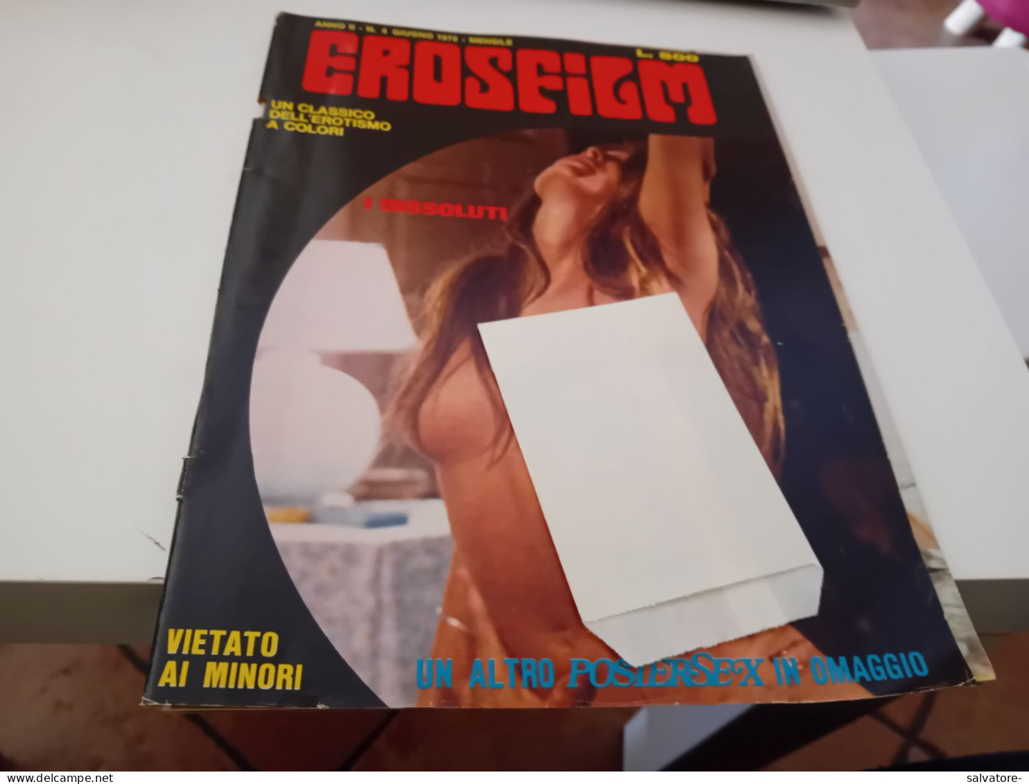 RIVISTA SEX- EROSFILM- ANNO 2- 4 GIUGNO 1972- - Kino