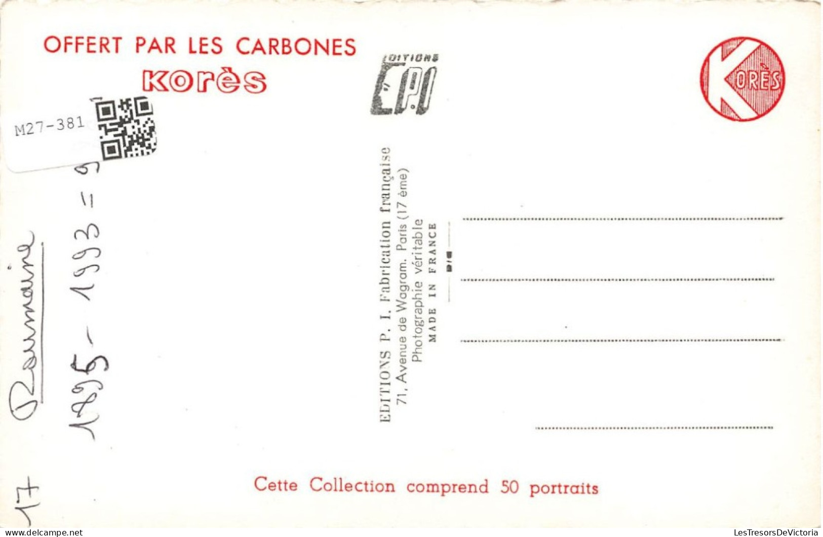 CELEBRITE - Elvire Popesco - Comédienne - Carte Postale - Mujeres Famosas