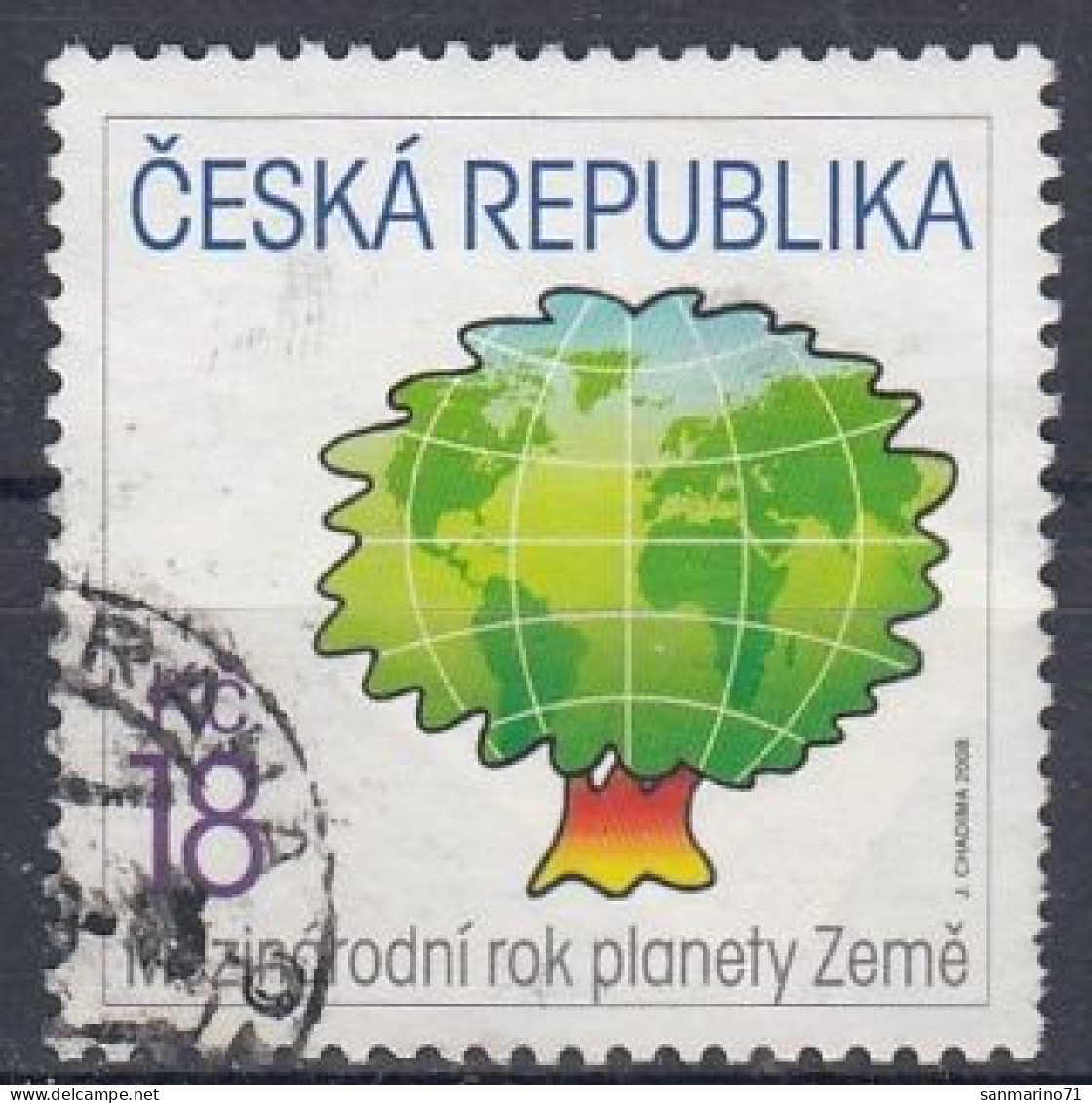 CZECH REPUBLIC 545,used,falc Hinged - Oblitérés