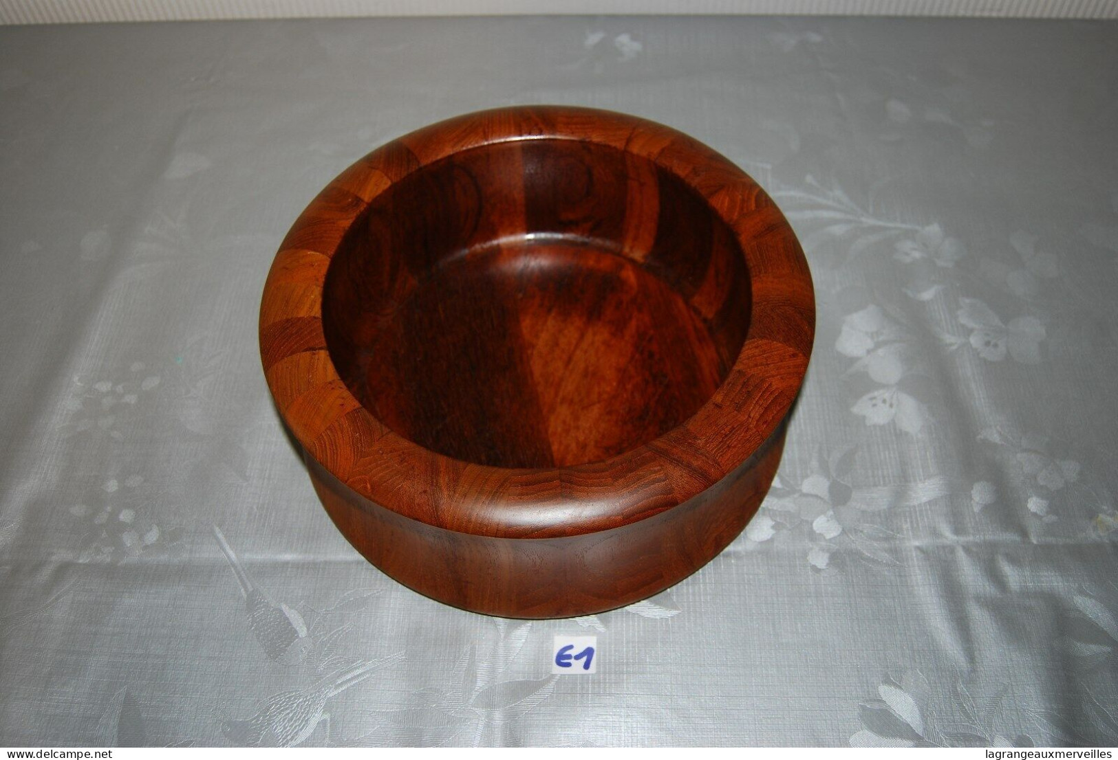 E1 1960s Danish Madern Digsmed Of Denmark Solid Teak Salad Boal - Art Nouveau / Art Deco