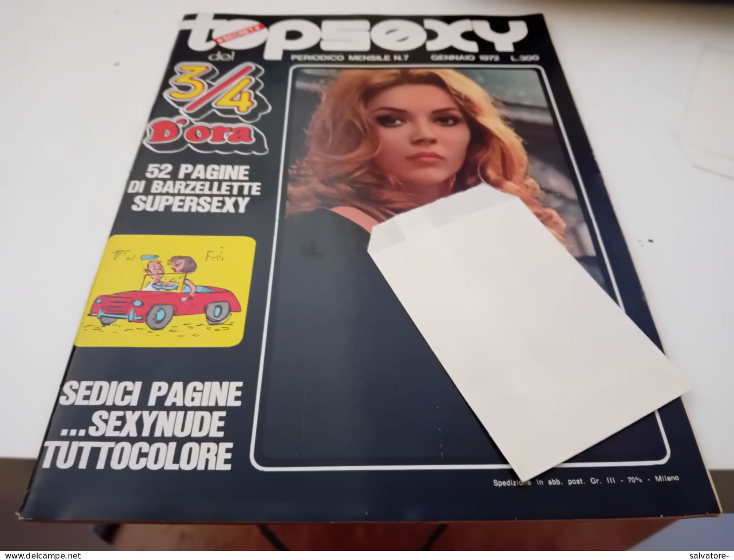 RIVISTA SEX- TOP SEX - NUMERO 7- GENNAIO 1972 - Cinema