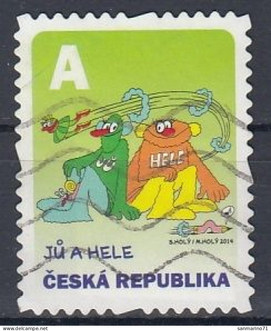 CZECH REPUBLIC 807,used,falc Hinged - Gebraucht