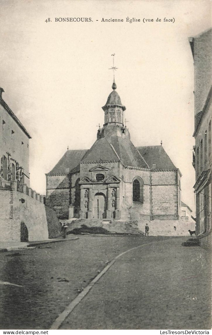 BELGIQUE - Tournai - Bonsecours - Une Ancienne église Vue De Face - Carte Postale Ancienne - Doornik