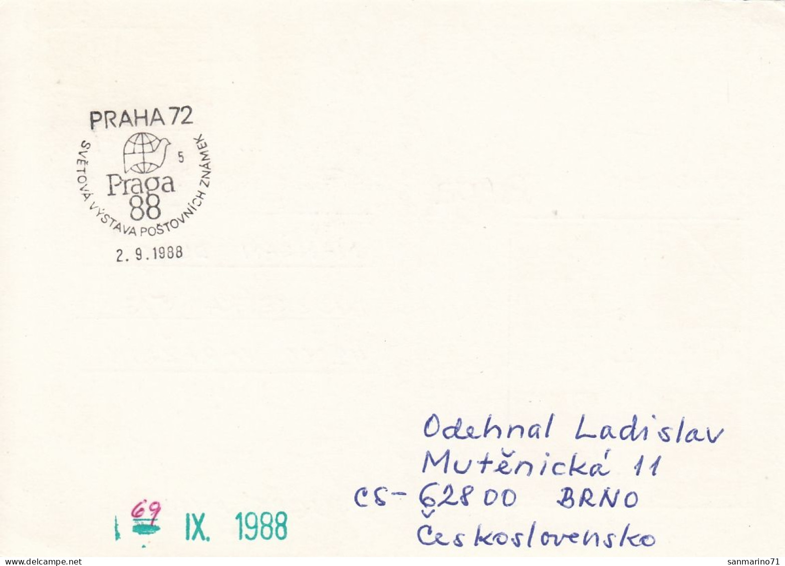 CZECHOSLOVAKIA Postal Stationery 5 - Ohne Zuordnung