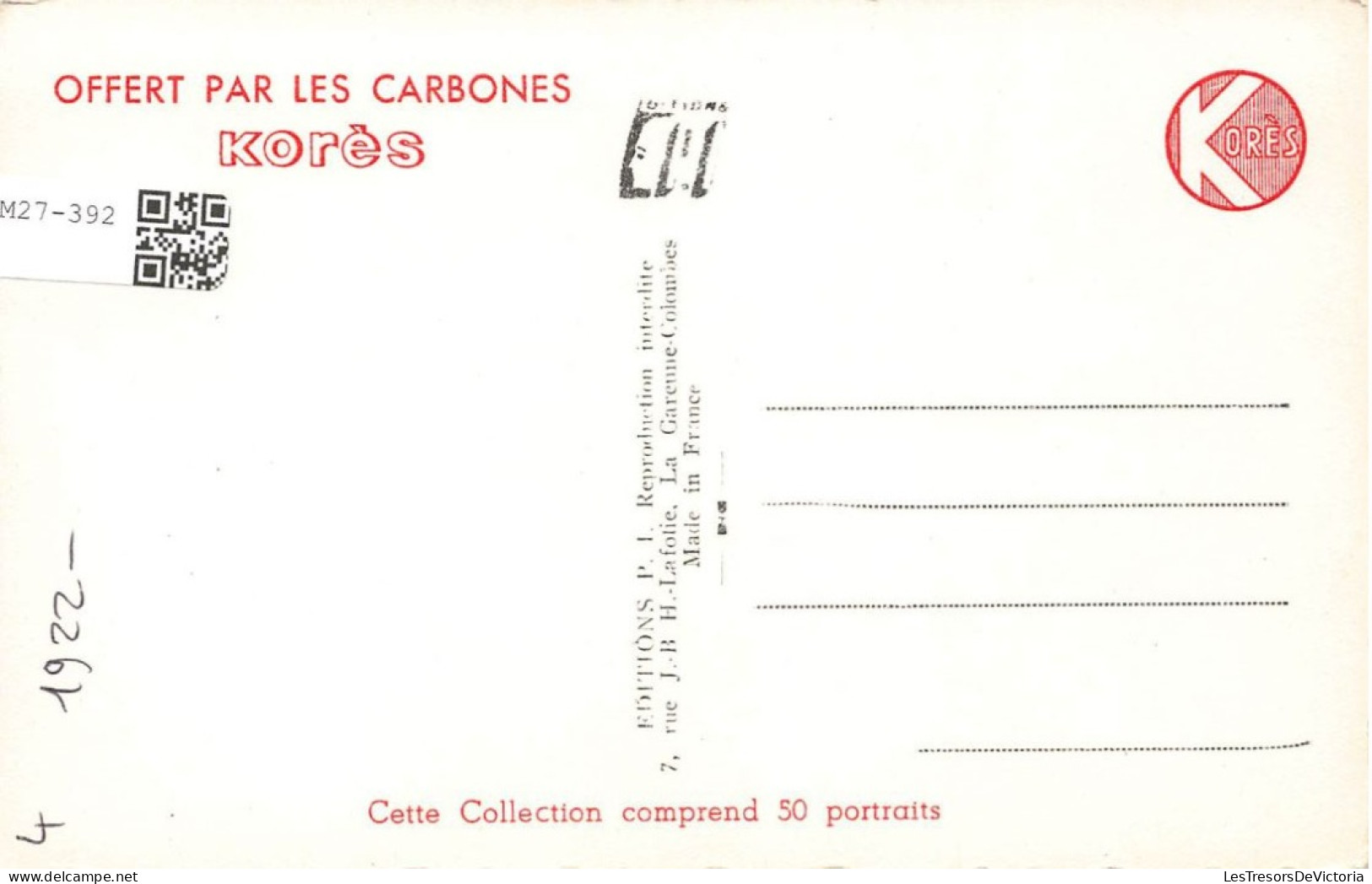 CELEBRITE - Suzy Carrier - Actrice - Carte Postale - Famous Ladies