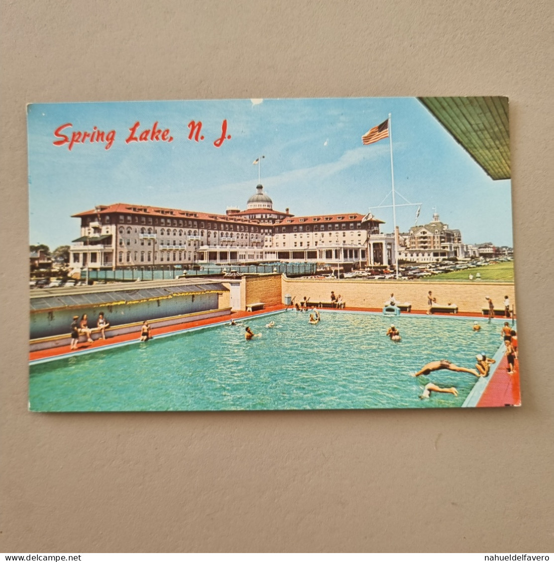 NON-CIRCULATED POSTCARD - USA - Swimming Pool At The South End Pavilion, SPRING LAKE, N.J. Monmouth & Essex Sussex Hotel - Hotels & Restaurants