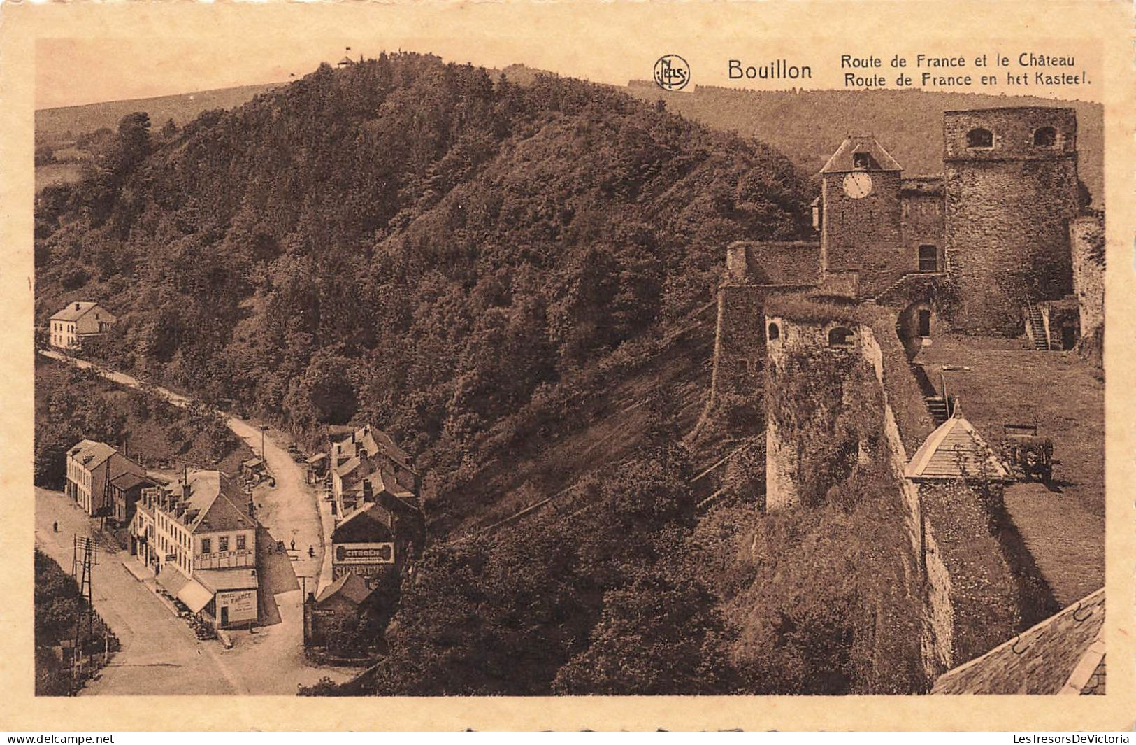 BELGIQUE - Bouillon - Vue Sur La Route De France Et Le Château - Carte Postale Ancienne - Bouillon