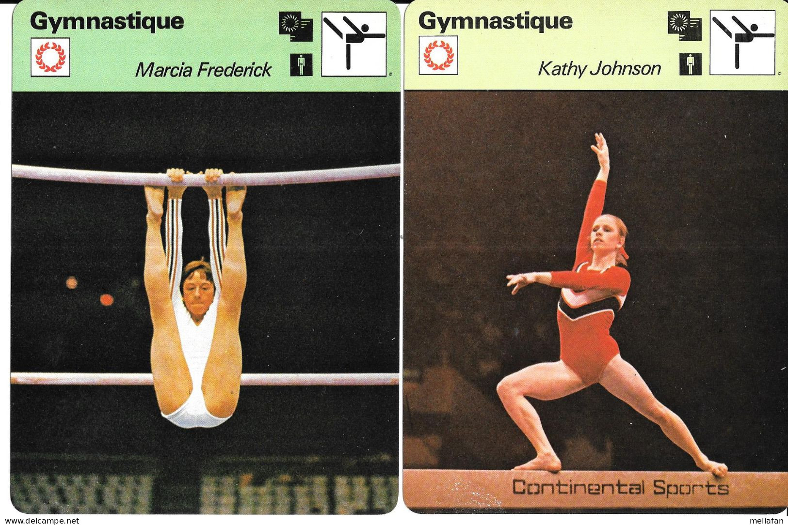 GF1989 - FICHES EDITION RENCONTRE - CATHY RIGBY - KATHY JOHNSON - MARCIA FREDERICK - Gymnastique