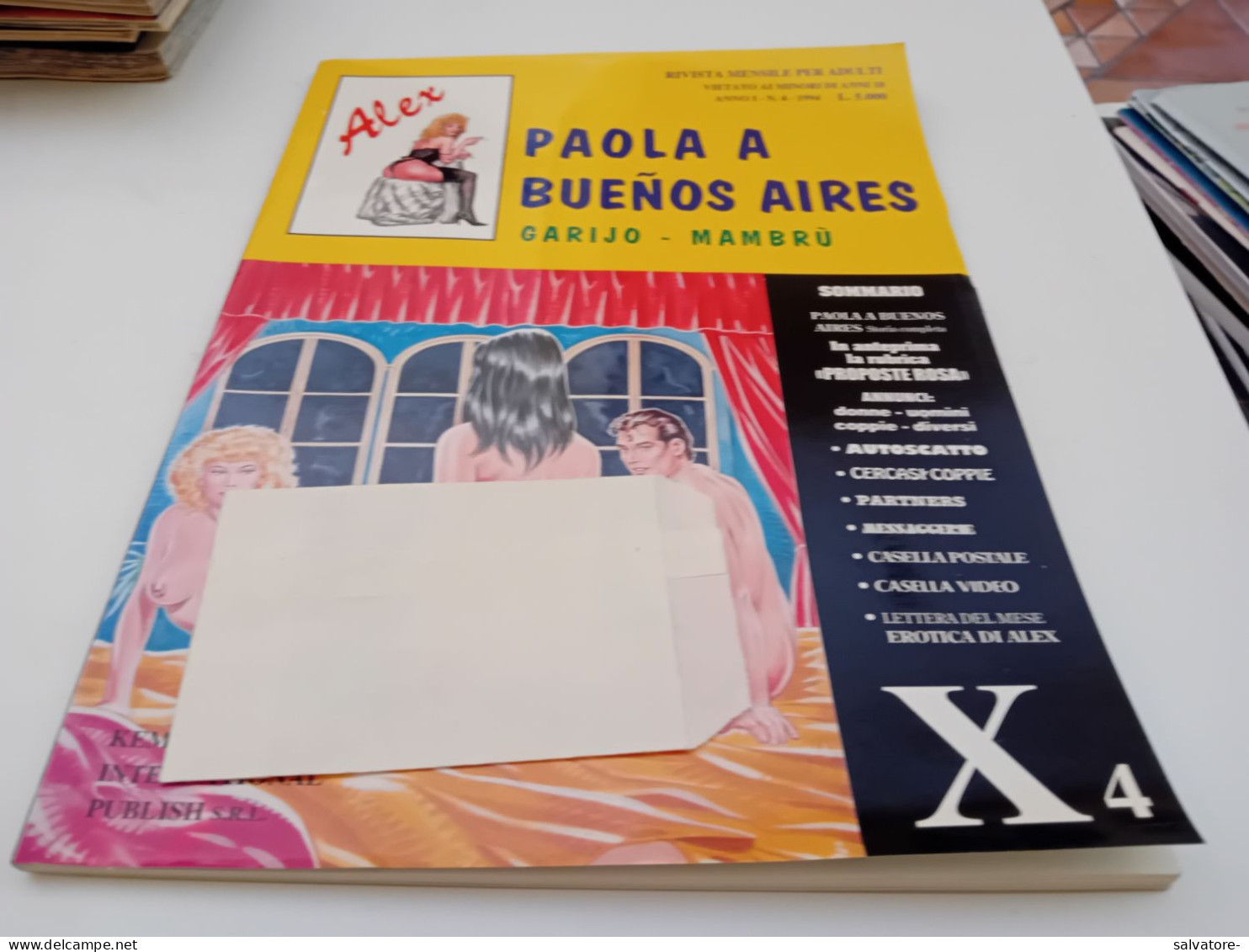 GIORNALE SEX- PAOLA A BUENOS AIRES- GARIJO- MAMBRU- ANNO 1- NUMERO 4- 1994 - Cinema