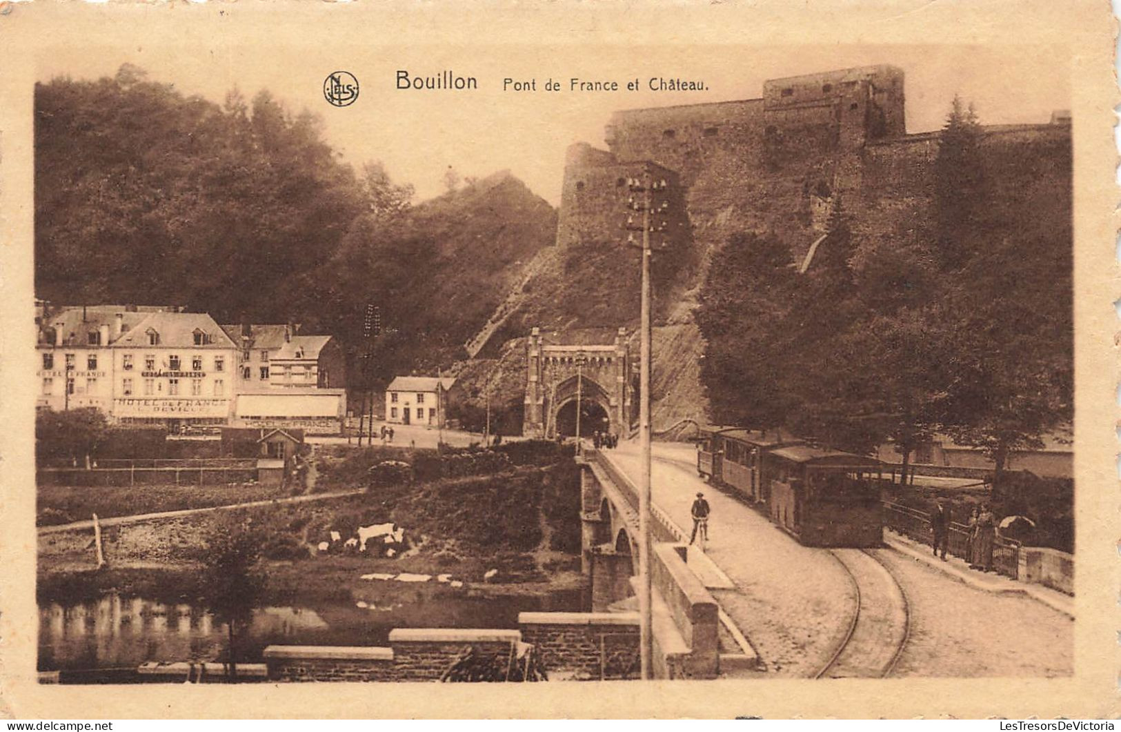 BELGIQUE - Bouillon - Vue Sur Le Pont De France Et Château - Carte Postale Ancienne - Bouillon