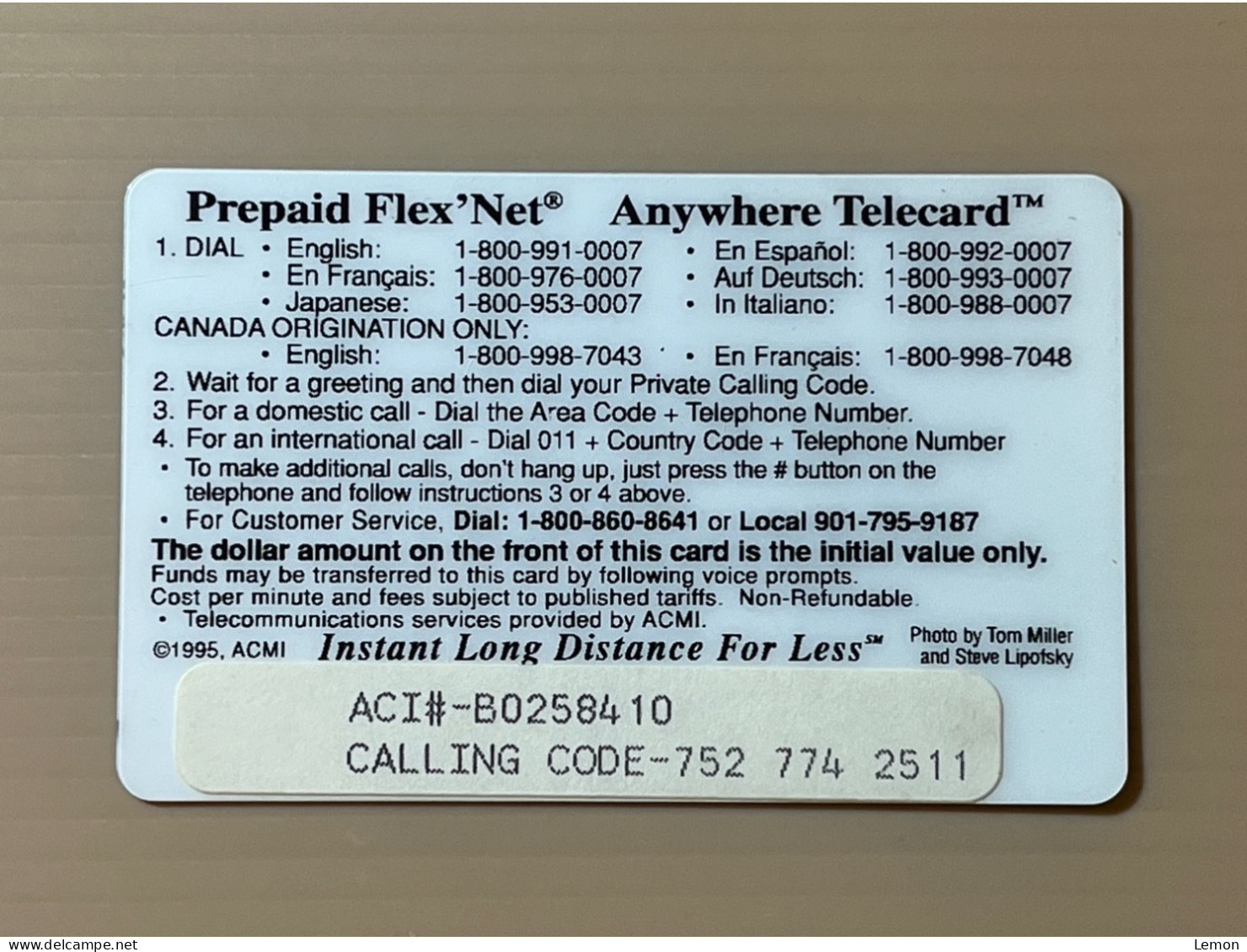 Mint USA UNITED STATES America ACMI Prepaid Telecard Phonecard, Larry Bird Series $50 Card (200EX), Set Of 1 Mint Card - Colecciones