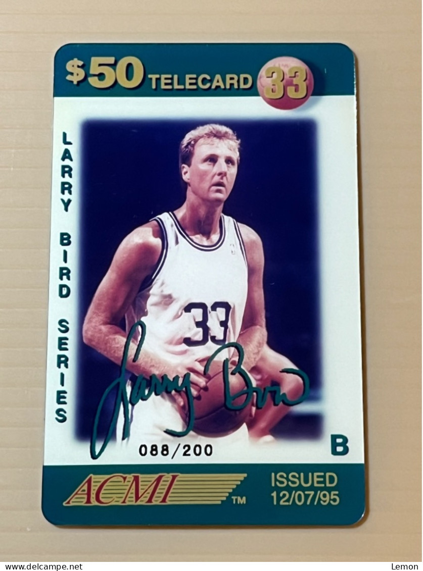 Mint USA UNITED STATES America ACMI Prepaid Telecard Phonecard, Larry Bird Series $50 Card (200EX), Set Of 1 Mint Card - Sammlungen