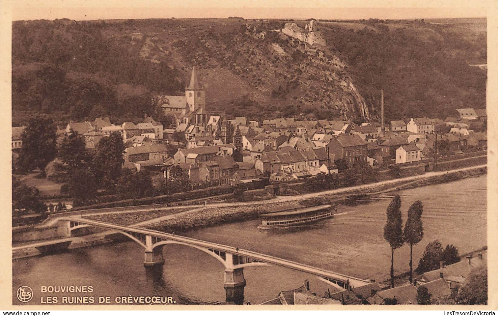 BELGIQUE - Dinant - Bouvignes - Vue Sur Les Ruines De Crèvecoeur - Carte Postale Ancienne - Dinant