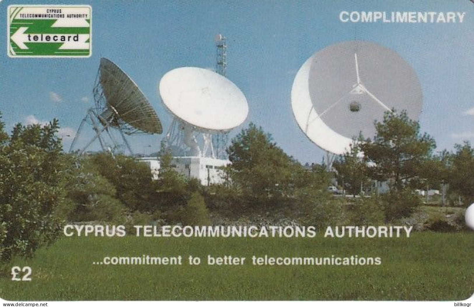 CYPRUS(GPT) - CYTA Earth Station(complimentary), First Issue, CN : 1CYPA, Tirage 10000, Used - Chipre