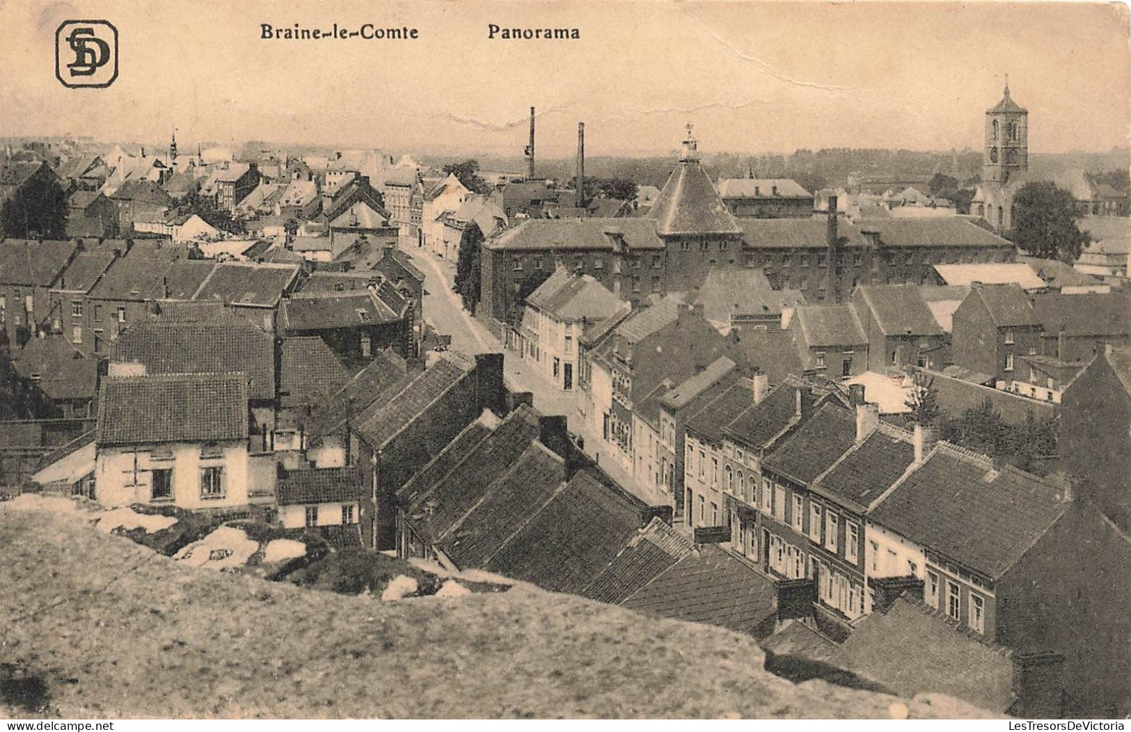 BELGIQUE - Braine Le Comte - Panorama De La Ville - Carte Postale Ancienne - Braine-le-Comte