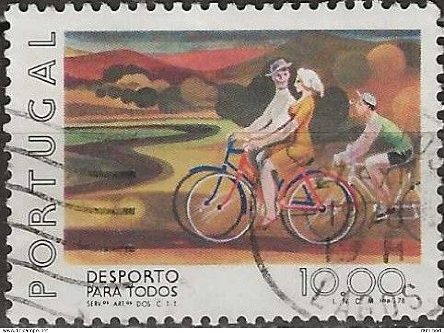 PORTUGAL 1978 Sport For All - 10e. - Cycling FU - Oblitérés