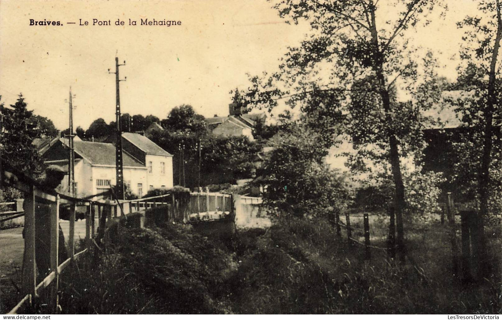 BELGIQUE - Braives - Vue Sur Le Pont De La Mehaigne - Carte Postale Ancienne - Braives