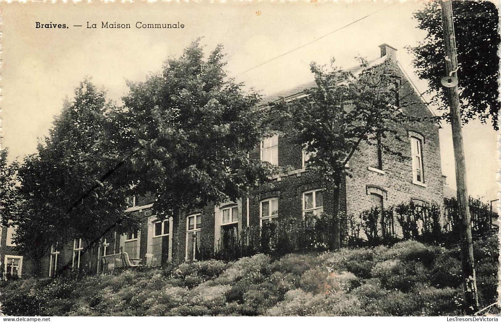 BELGIQUE - Braives - Vue Sur La Maison Communale - Carte Postale Ancienne - Braives