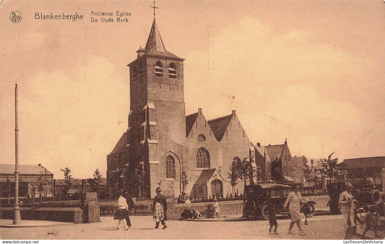 BELGIQUE - Blankenberge -  Vue Générale De L'ancienne église - Carte Postale Ancienne - Blankenberge