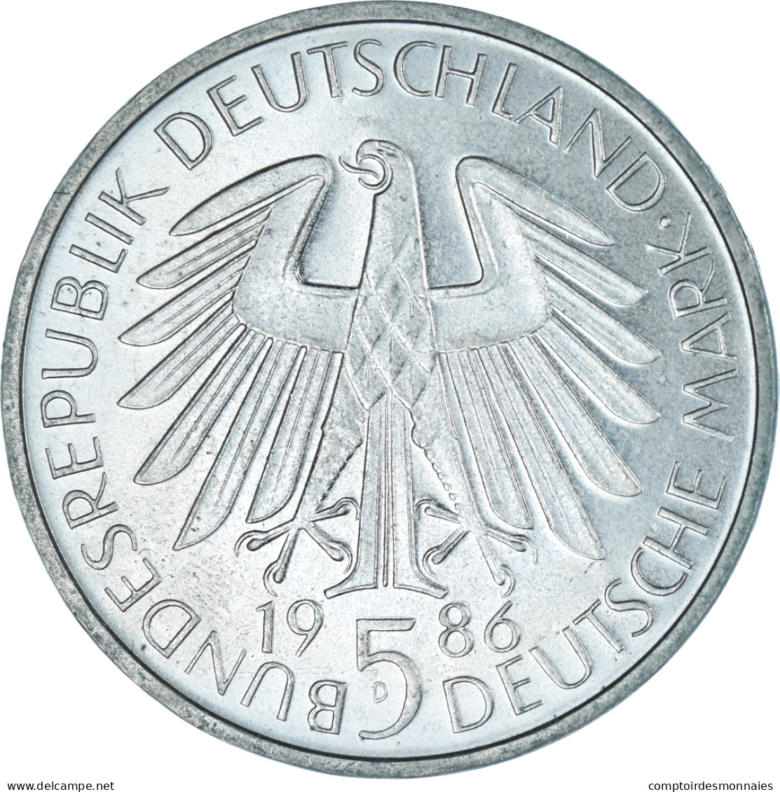 Monnaie, Allemagne, 5 Mark, 1986 - 5 Mark