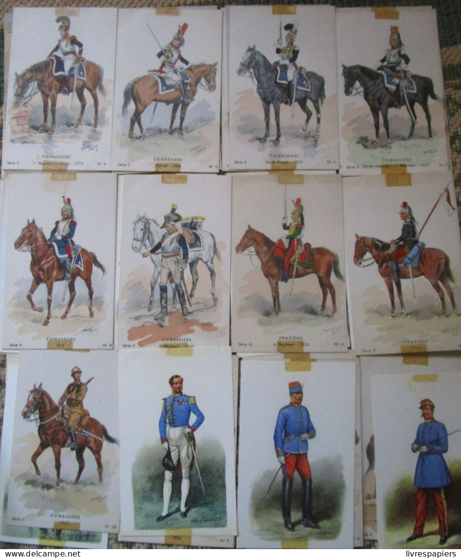 Uniformes Lot 41 Cartes Editions Militaires Illustrés Militaria - Uniforms