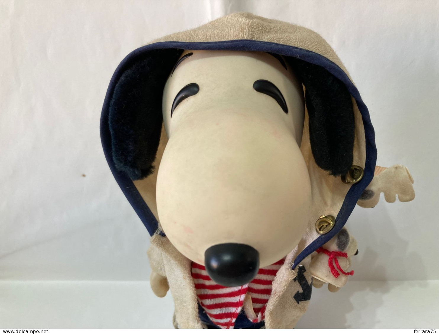 SNOOPY BAMBOLOTTO IN GOMMA DURA VINTAGE+DUE SPILLE PINS SNOOPY ALTO CM.22. - Other & Unclassified