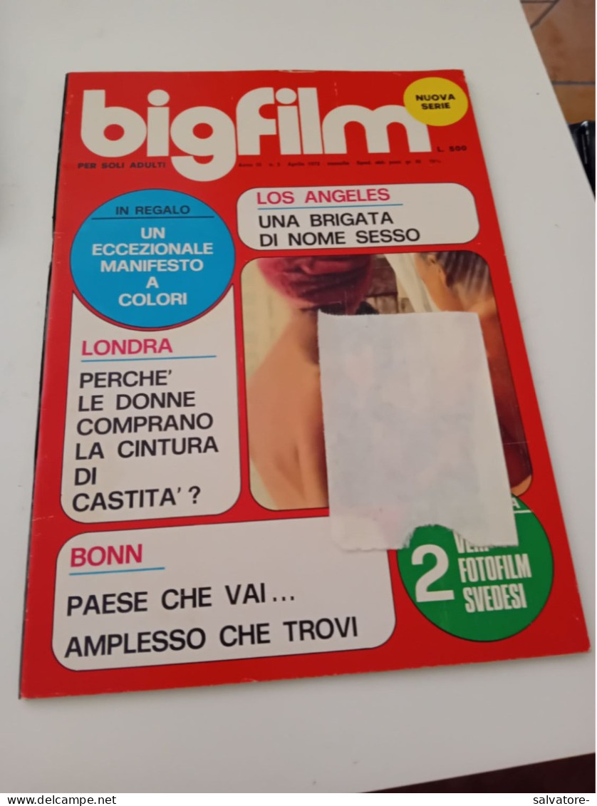 GIORNALE SEX - BIG FILM- 1972 - Cinéma