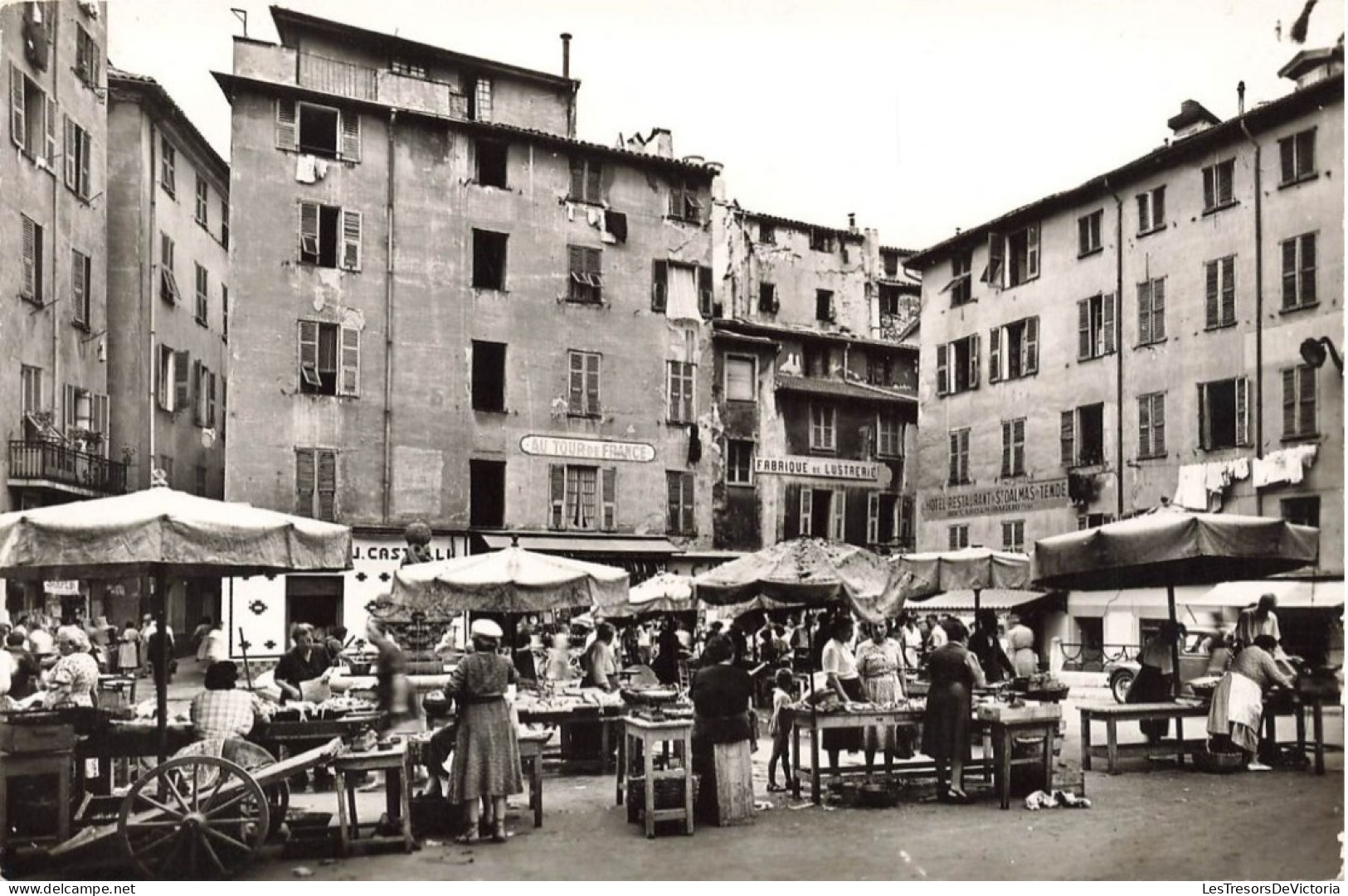 FRANCE - Nice - Le Marché Aux Poissons De La Place Saint François - Animé - Carte Postale Ancienne - Marchés, Fêtes