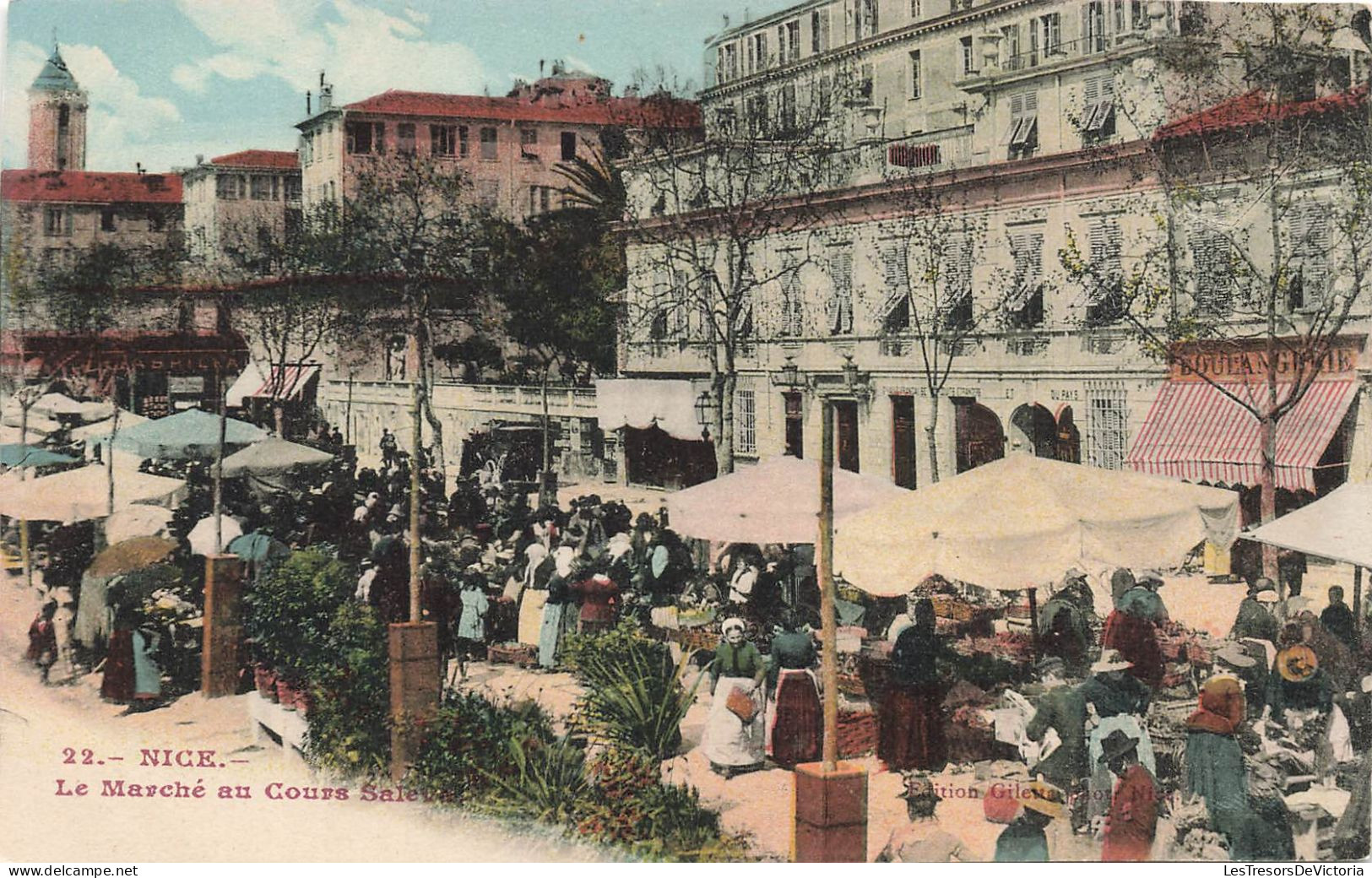 FRANCE - Nice - Le Marché Aux Cours Saleux - Animé  - Colorisé - Carte Postale Ancienne - Marchés, Fêtes