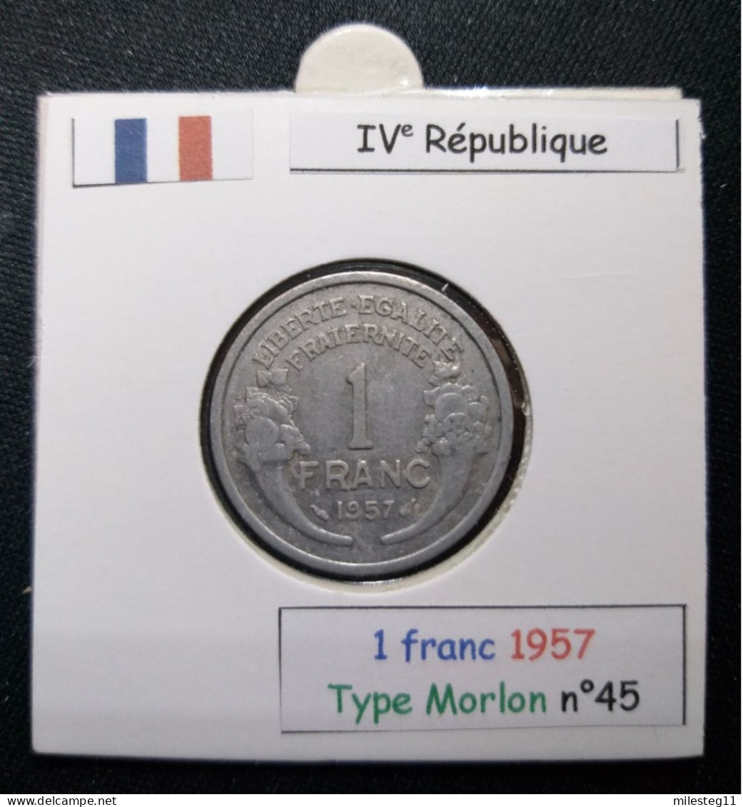France 1957 1 Franc Type Morlon (réf Gadoury N°473b) - 1 Franc