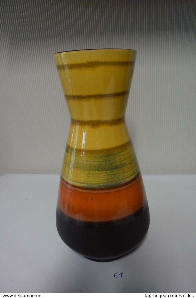 E1 Ancien Beau Vase - Signé - W Germany - Art De Co Vintage - Autres & Non Classés