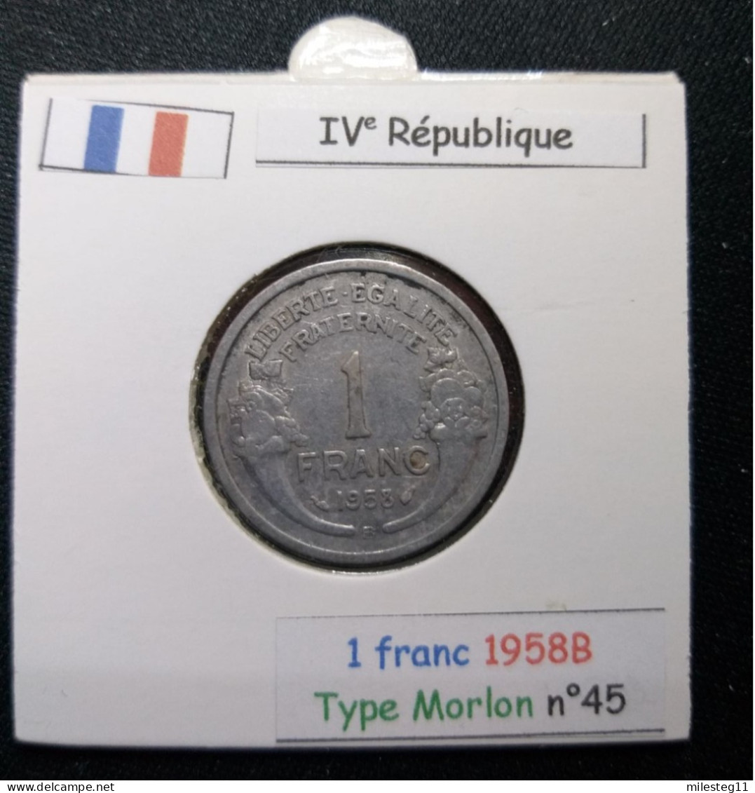 France 1958B 1 Franc Type Morlon (réf Gadoury N°473b) - 1 Franc