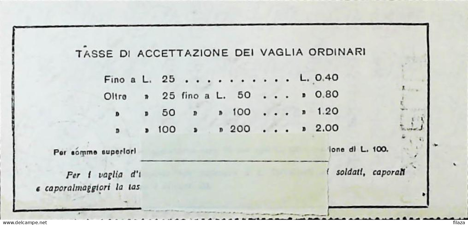 ITALIA - COLONIE - ASELLE / HARAR ETIOPIA Su Ricevuta Vaglia. Annullo RARO - S6057 - Aethiopien