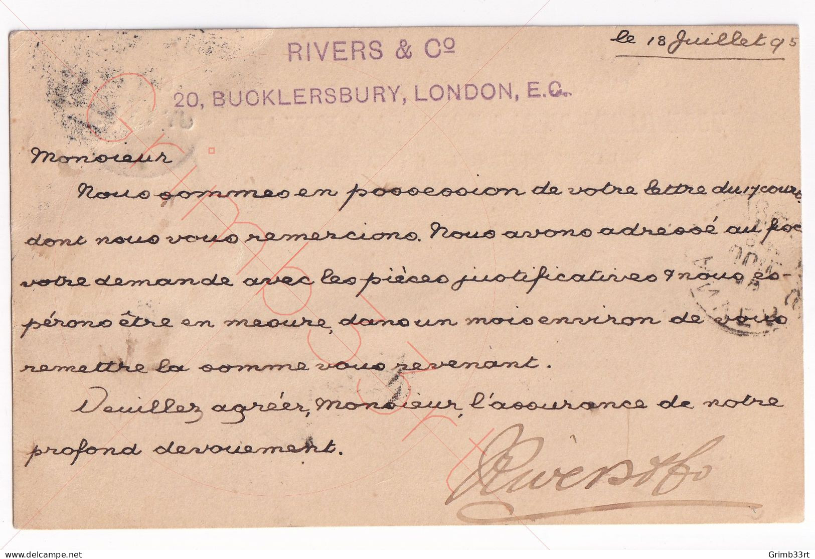 Great-Britain & Ireland - Entier Postal - Postkaart Van London Naar Anvers - 15 Juni 1895 - Briefe U. Dokumente