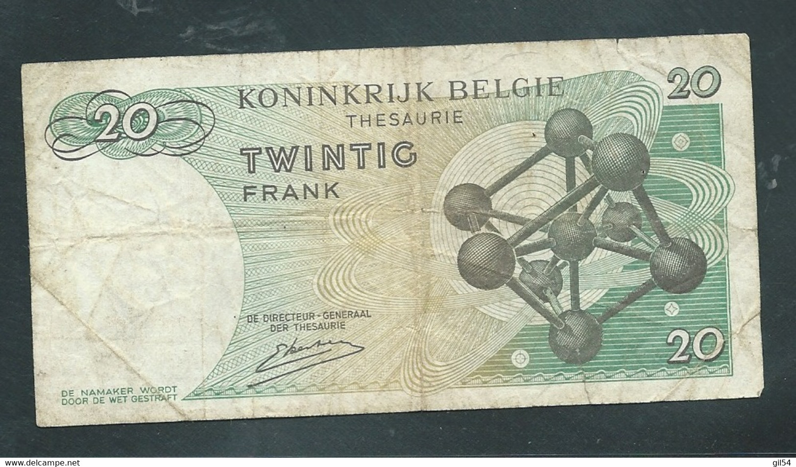 Billet, Belgique, 20 Francs, 15/05/1964  - 4B3713768 -  SCANS RECTO VERSO - Laura 8208 - 20 Franchi